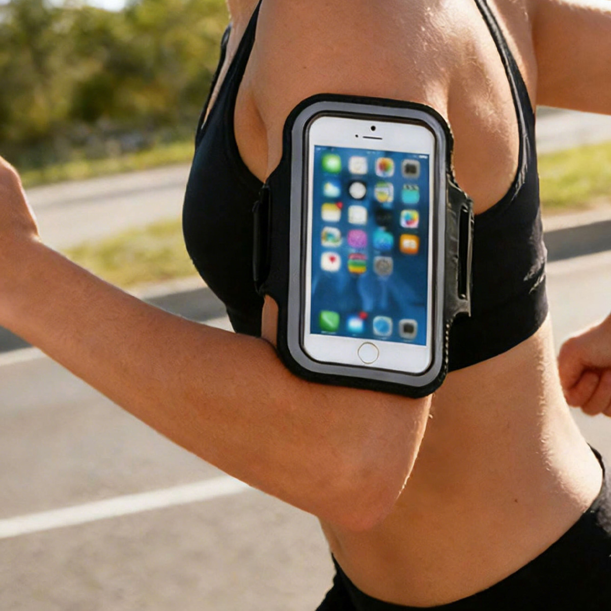 X Running Gear - حامل هاتف محمول وحقيبة واقية للجري،