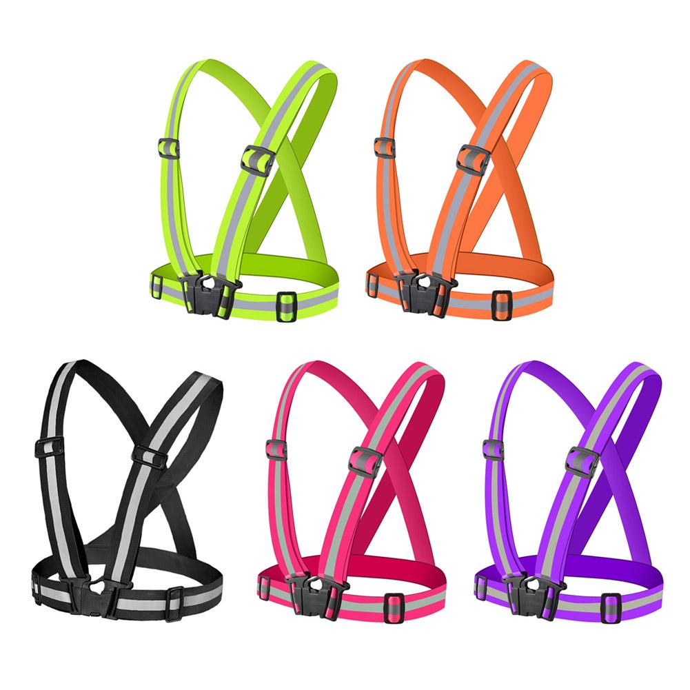 Running Gear Night - سترة عاكسة قابلة للتعديل مع شريط